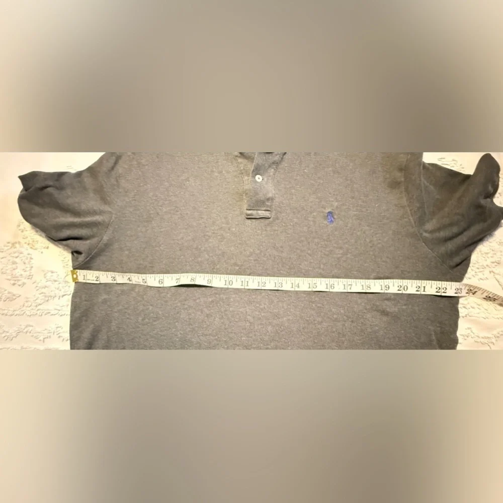 Ralph Lauren Men's Dark Gray Polo Shirt Size L